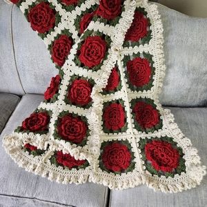 Crochet Rosette Blanket